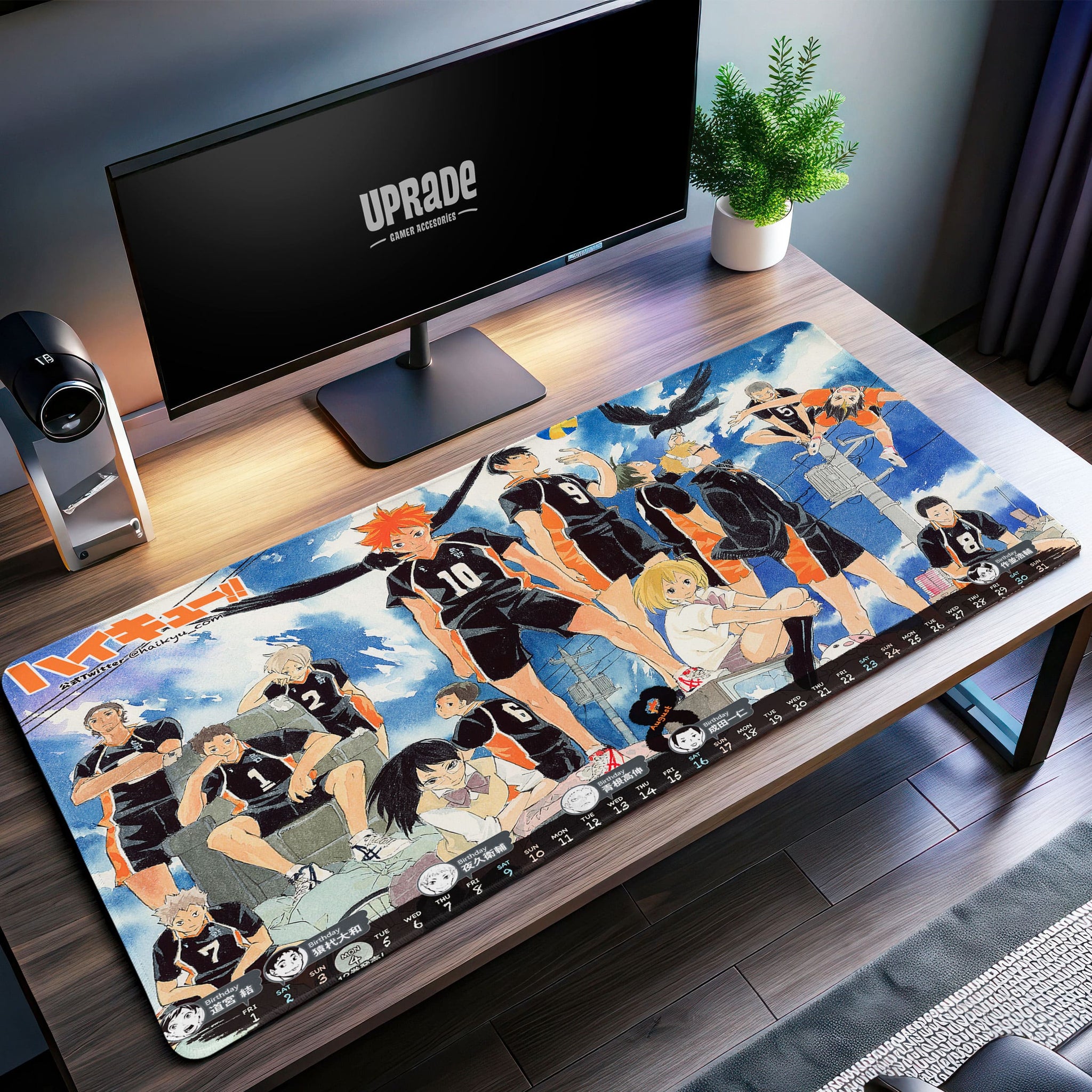 Karasuno Legacy Desk Mat, Haikyuu Volleyball Mouse Pad