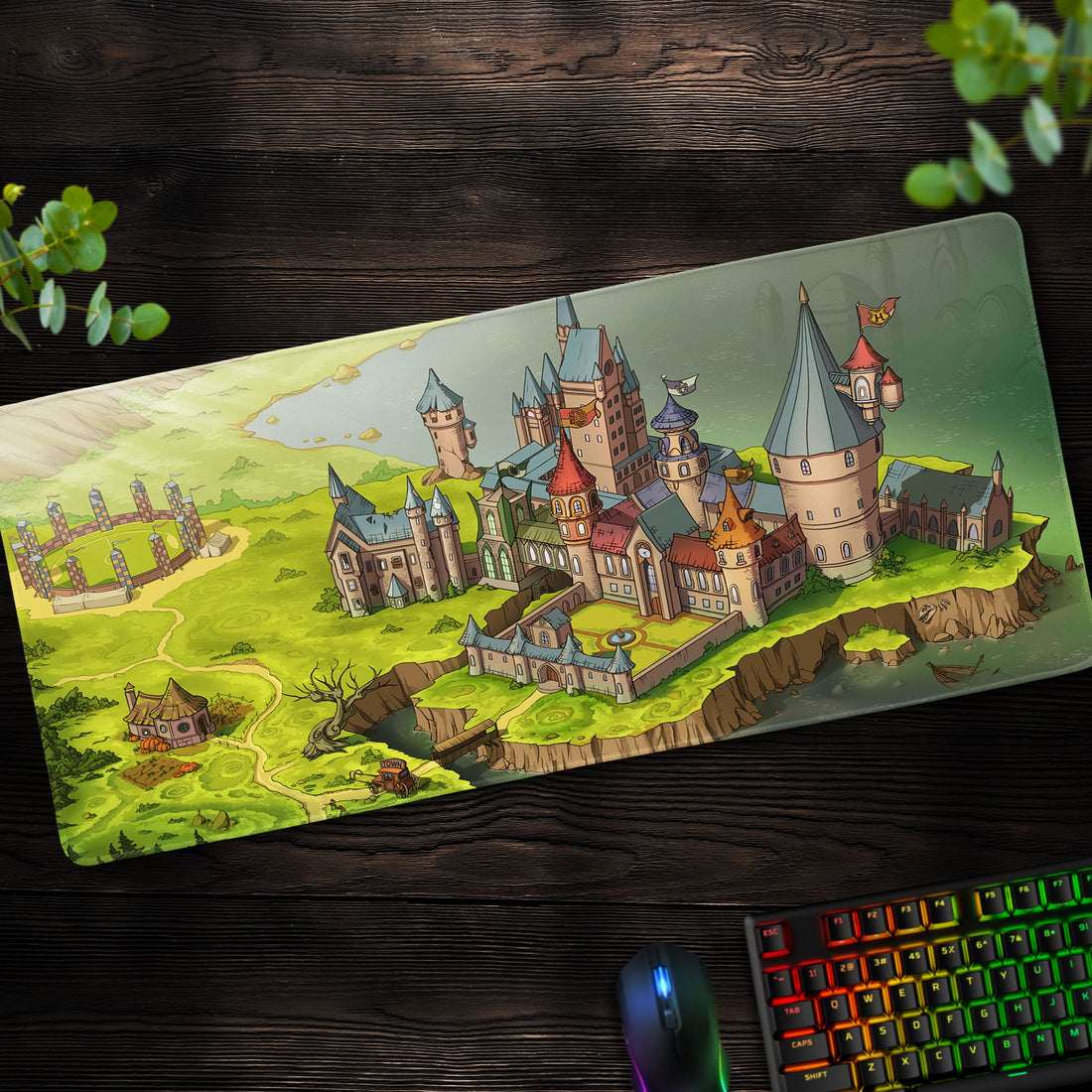 Hogwarts Castle Desk Mat, Magical Wizarding World Mouse Pad