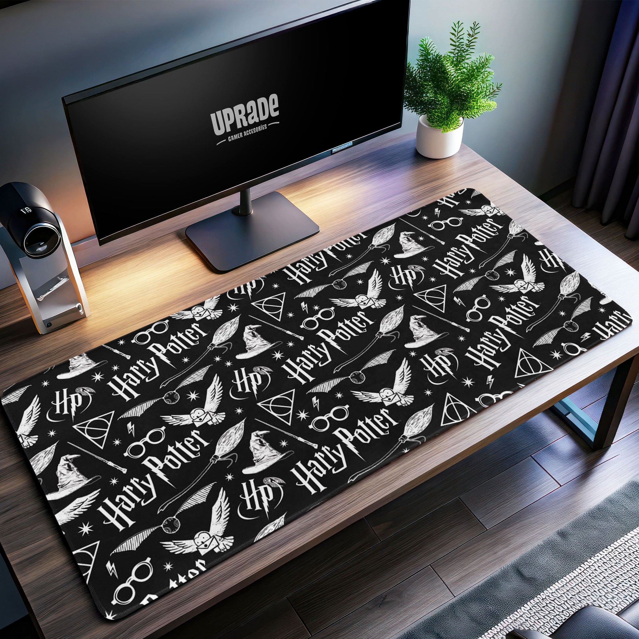 Harry Potter Magic Symbols Desk Mat, Wizarding World Mouse Pad