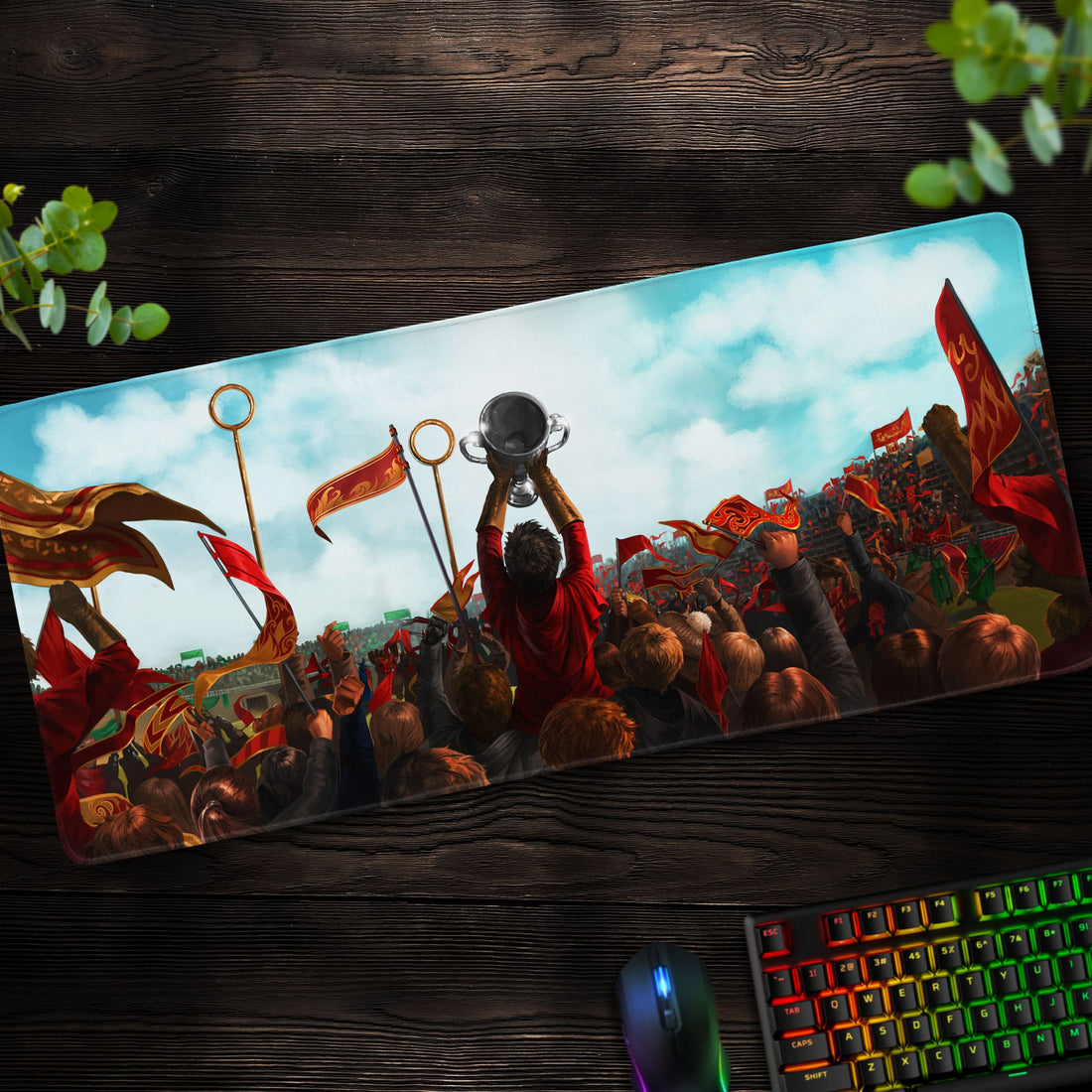 Gryffindor Quidditch Victory Desk Mat, Harry Potter Mouse Pad