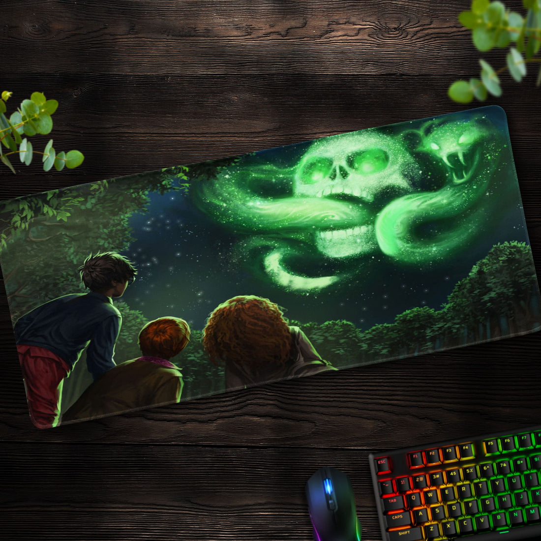 Dark Mark Night Desk Mat, Harry Potter Mouse Pad