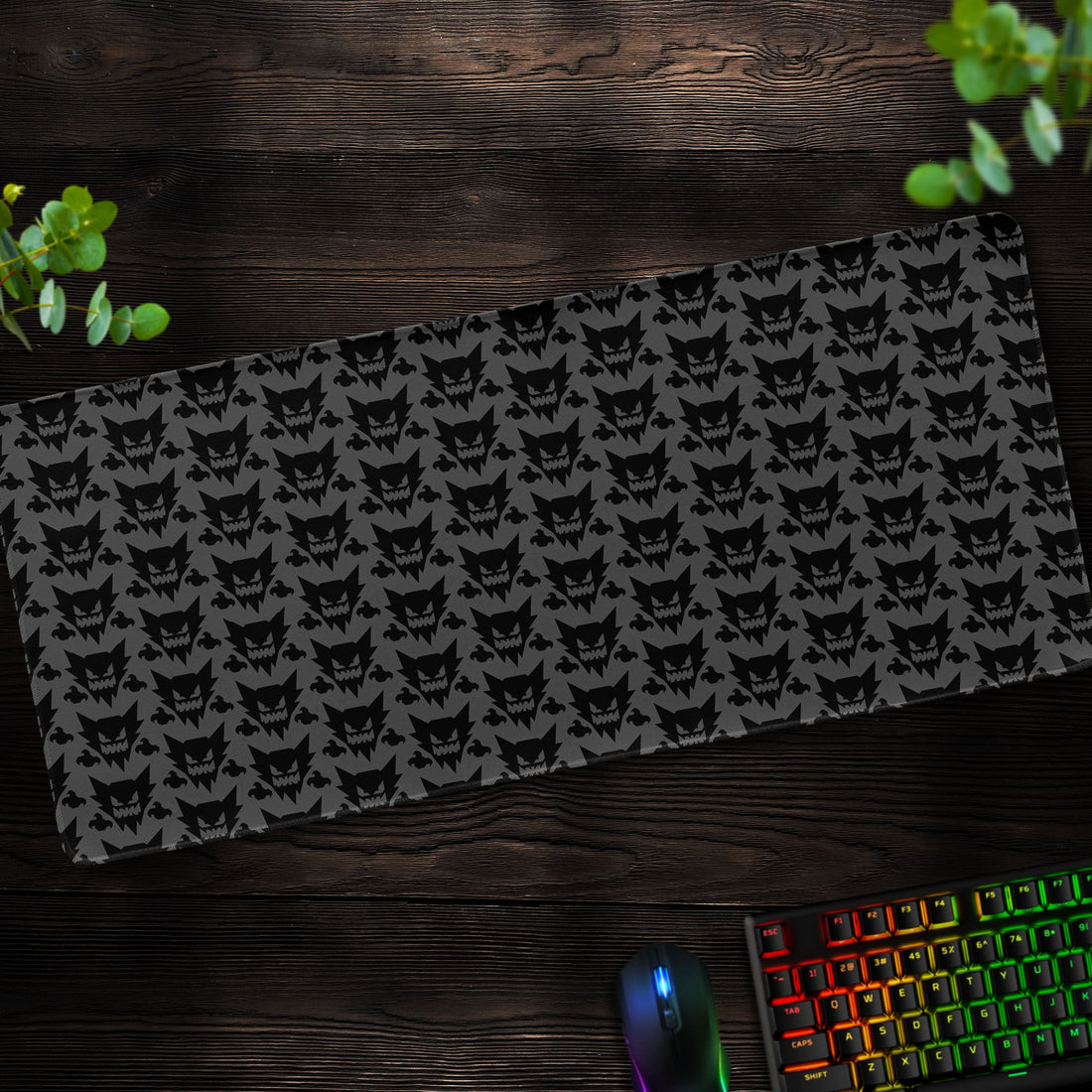 Gengar Pattern Desk Mat, Ghost Pokémon Mouse Pad