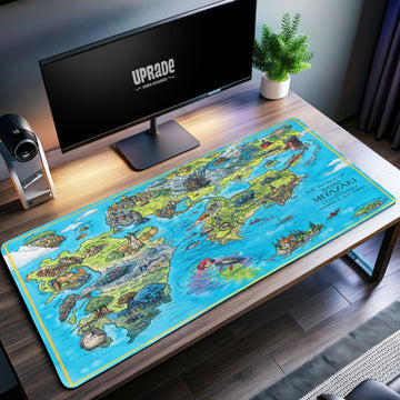 Miyazaki World Map Desk Mat, Studio Ghibli Mouse Pad