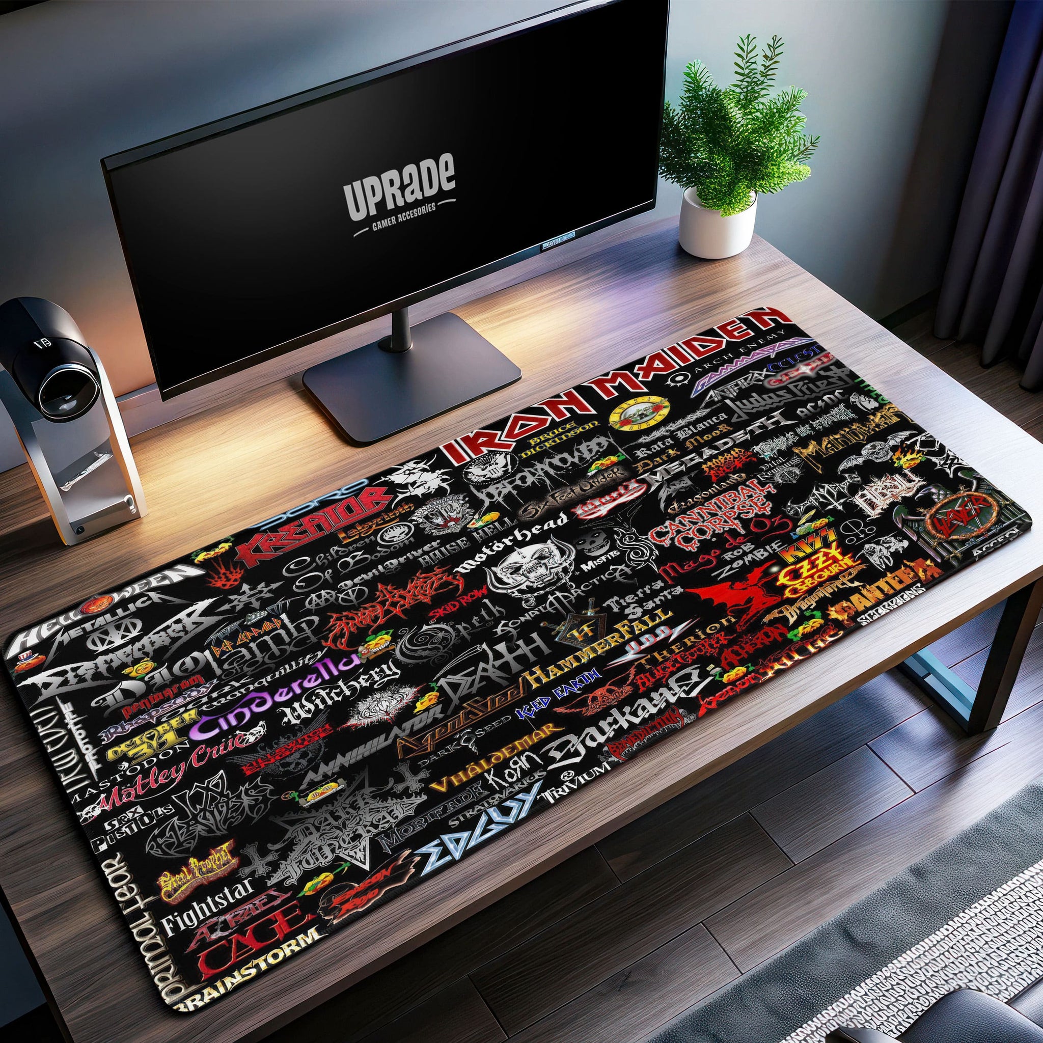 Iron Maiden & Metal Legends Desk Mat, Heavy Metal Mouse Pad