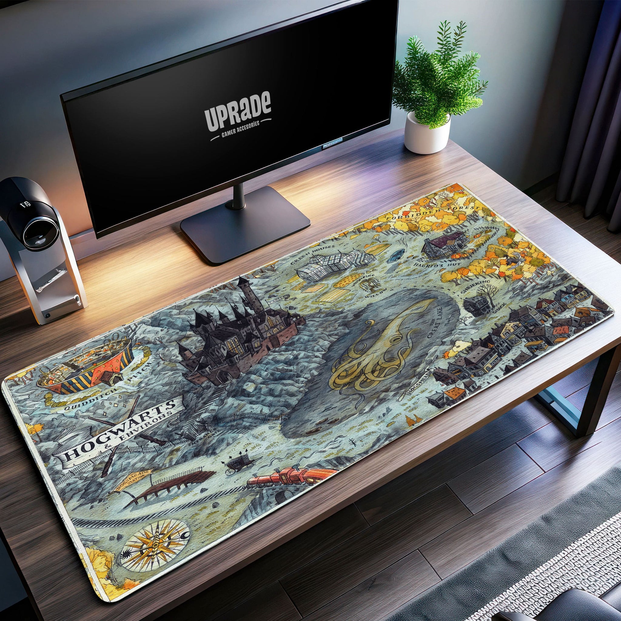 Hogwarts Map Desk Mat, Wizarding World Mouse Pad