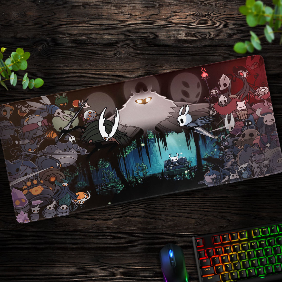 Hollow Knight Desk Mat, Voidheart Kingdom Mouse Pad