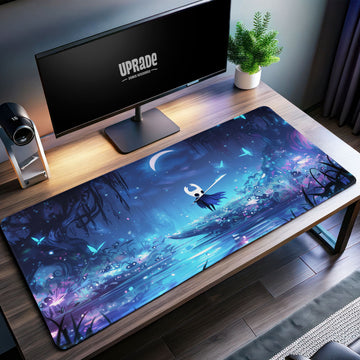 Hollow Knight Glow Desk Mat, Lumafly Forest Mouse Pad