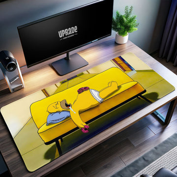 Homer Couch Nap Desk Mat, Simpsons Donut Mouse Pad