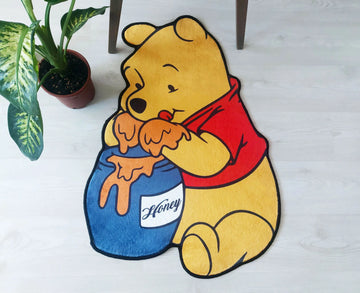 Honey Bear Kids Area Rug, Adorable Decorative Carpet