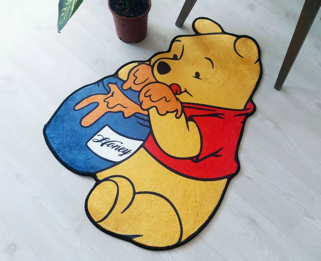 Honey Bear Kids Area Rug, Adorable Decorative Carpet