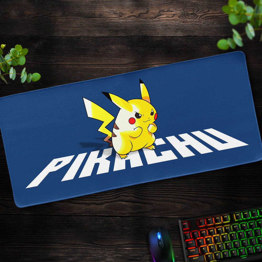 Pikachu Power Desk Mat, Pokémon Mouse Pad