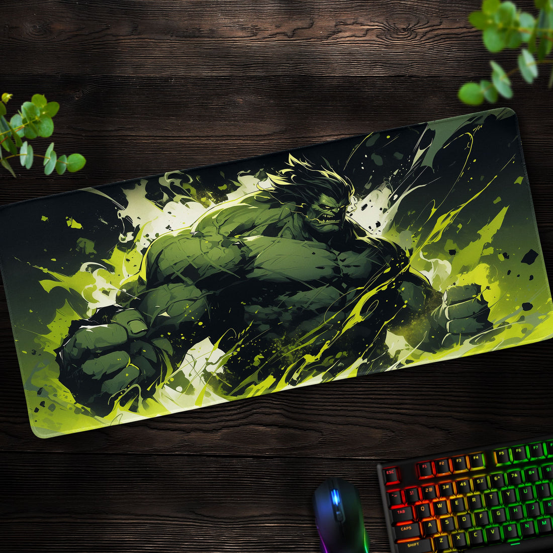 Hulk Smash Desk Mat, Gamma Power Mouse Pad