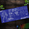 Iron Man Blueprint Desk Mat, Stark Industries Mark 6 Mouse Pad - Cocoon Markt