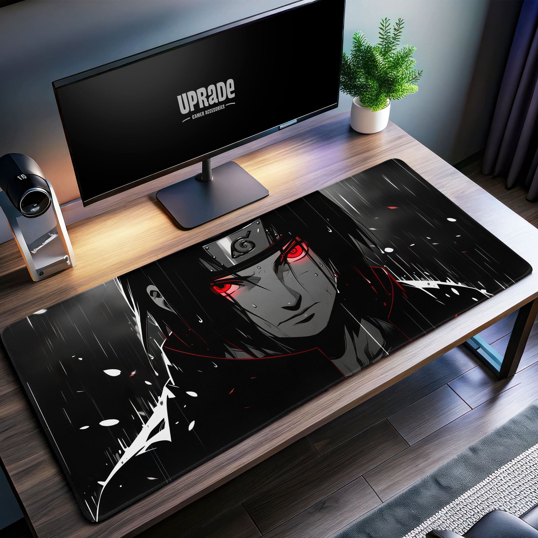 Itachi Uchiha Desk Mat, Sharingan Naruto Mouse Pad