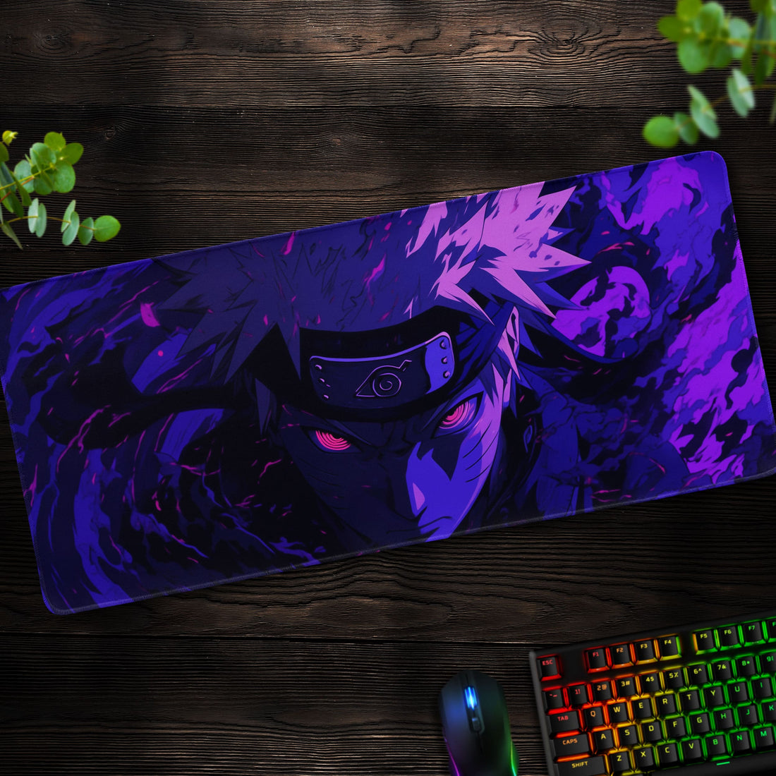 Itachi Uchiha Desk Mat, Sharingan Naruto Mouse Pad