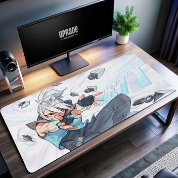 Valorant Jett Strike Desk Mat, High-Speed Agent Mouse Pad