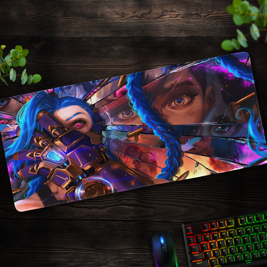 Jinx Arcane Desk Mat, League of Legends Mouse Pad - Cocoon Markt