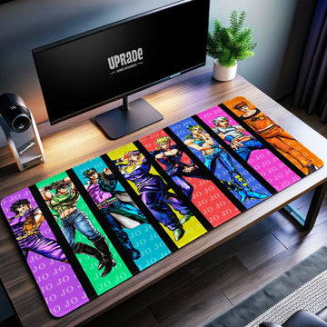 JoJo's Bizarre Adventure Desk Mat, JoJo Characters Mouse Pad