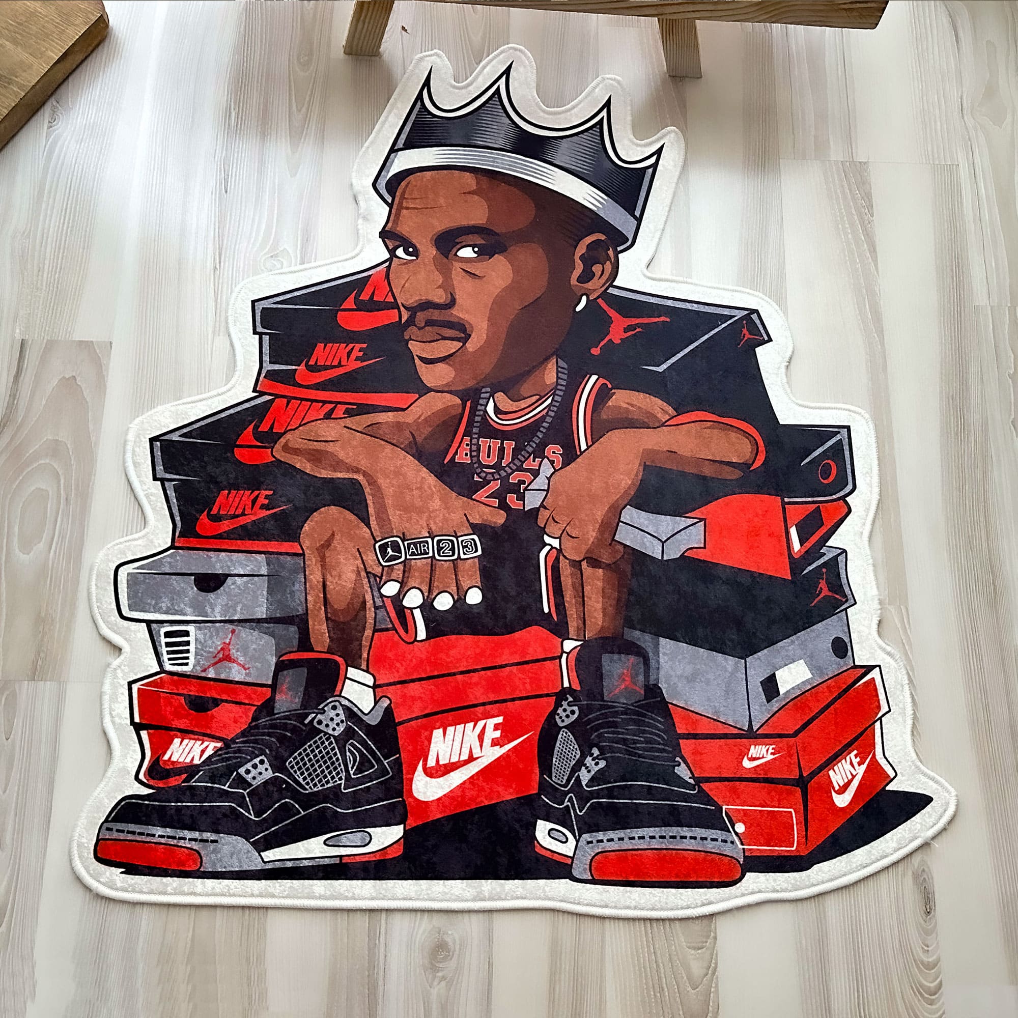 Jordan and Nike Box Crown Soft Rug