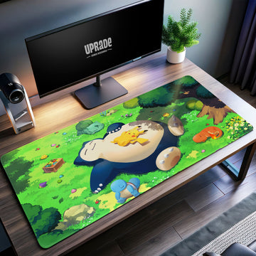 Snorlax and Friends Desk Mat, Pokémon Nap Time Mouse Pad