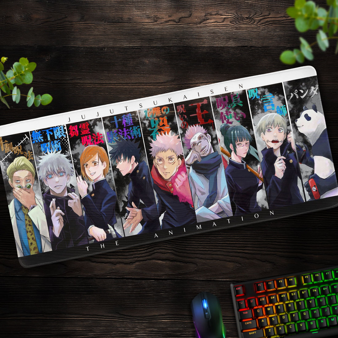 Jujutsu Kaisen Character Collage Desk Mat, Anime Mouse Pad