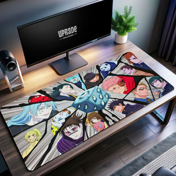 Jujutsu Kaisen Character Collage Desk Mat, Anime Mouse Pad