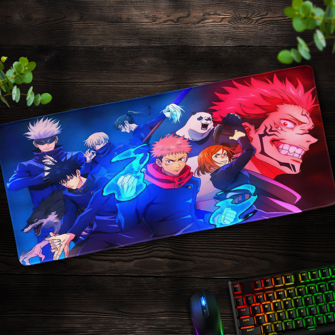 Jujutsu Sorcery Desk Mat, Jujutsu Kaisen Mouse Pad