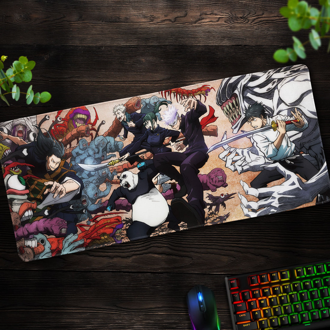 Jujutsu Kaisen Battle Desk Mat, Sorcerers vs Curses Mouse Pad