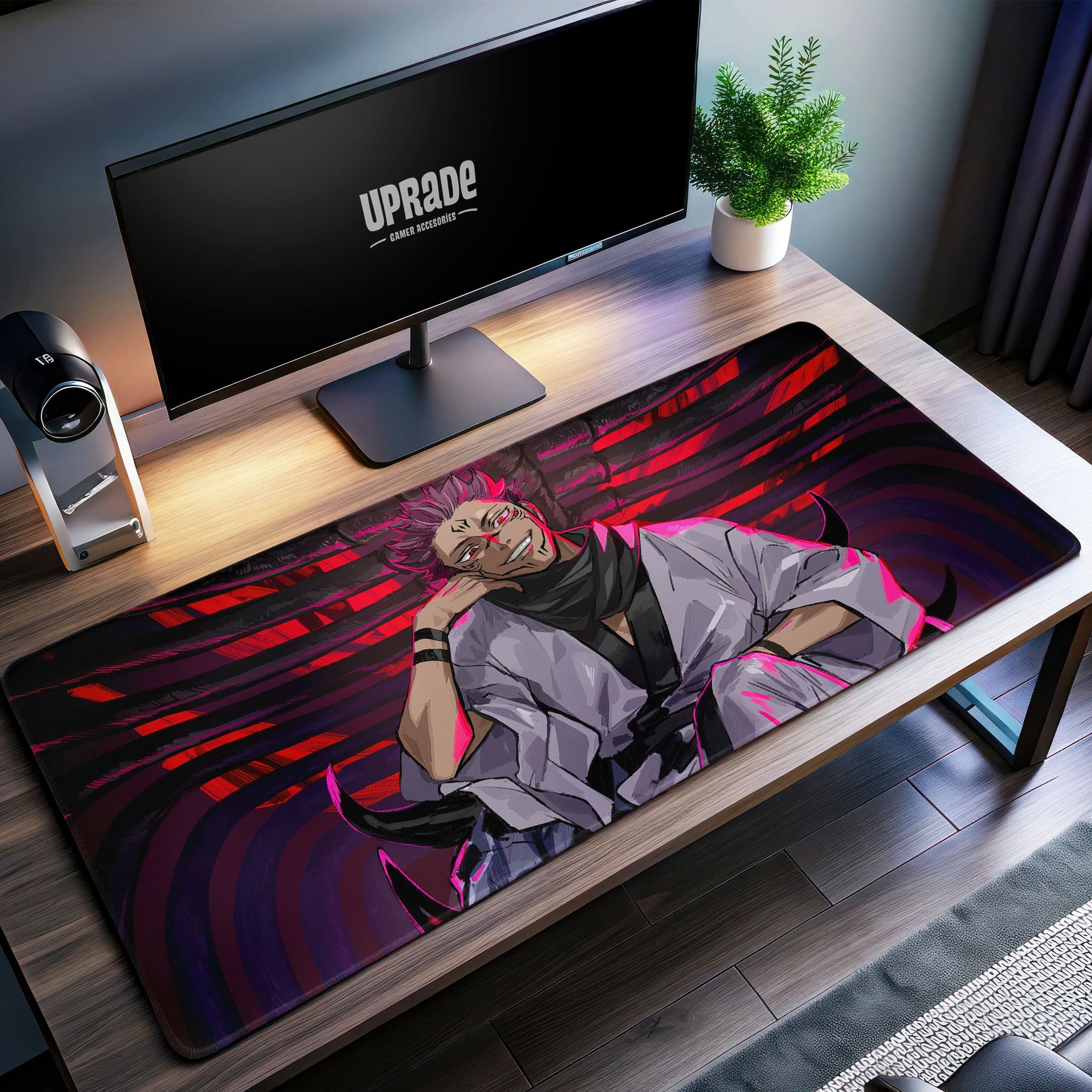 Sukuna Throne Desk Mat, Jujutsu Kaisen Mouse Pad