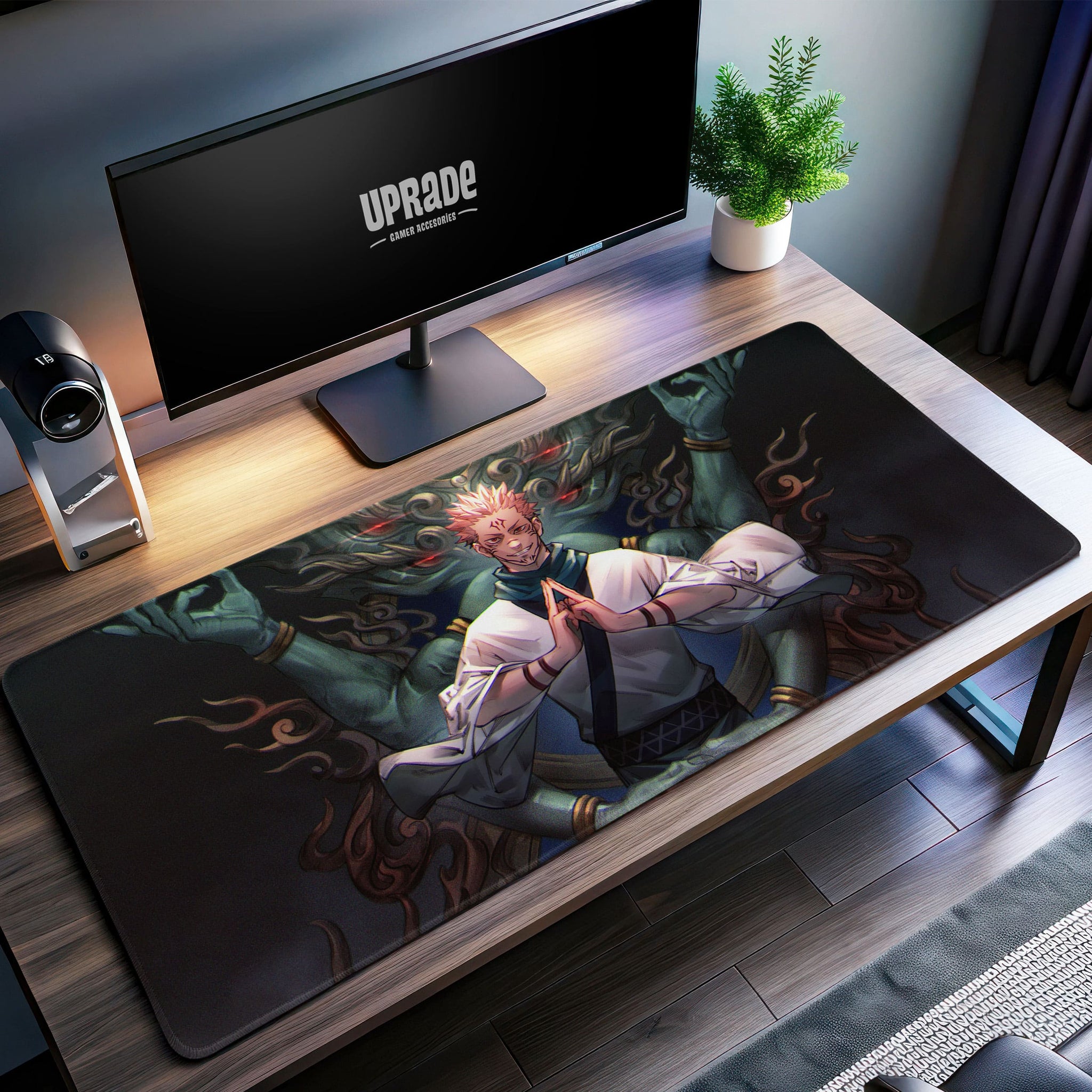 Sukuna Deity Form Desk Mat, Jujutsu Kaisen Mouse Pad