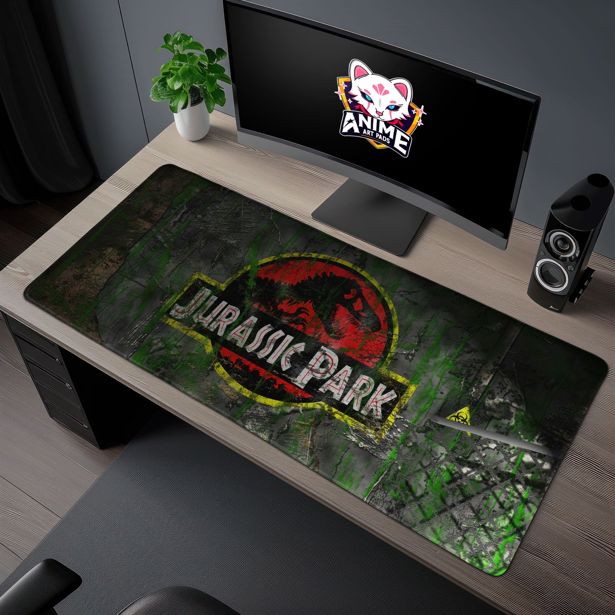 Jurassic Park Desk Mat, Dinosaur World Mouse Pad