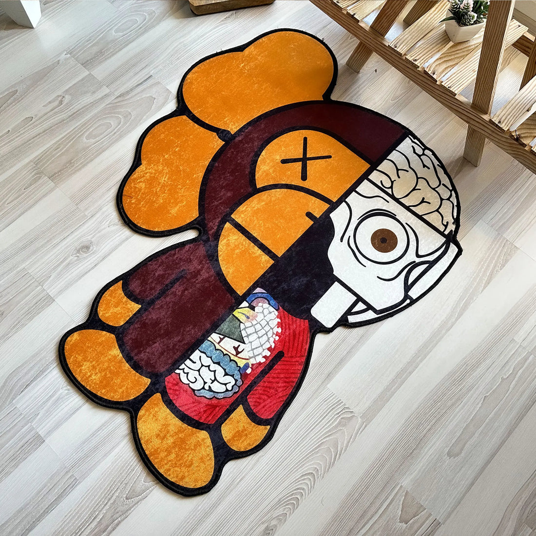 KAWS x BAPE Rug, Unique Hypebeast Streetwear Carpet