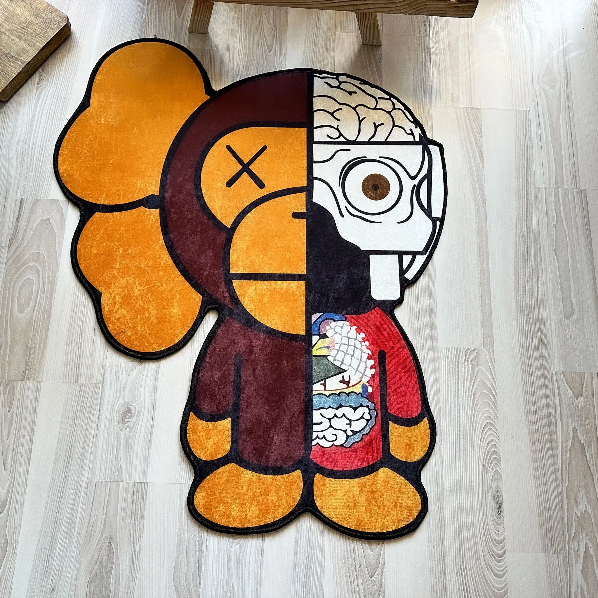 KAWS x BAPE Rug, Unique Hypebeast Streetwear Carpet