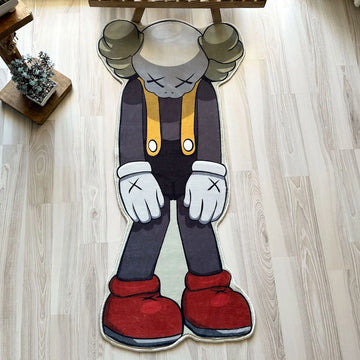 KAWS Figure Rug, Streetwear Hypebeast Decorative Carpet