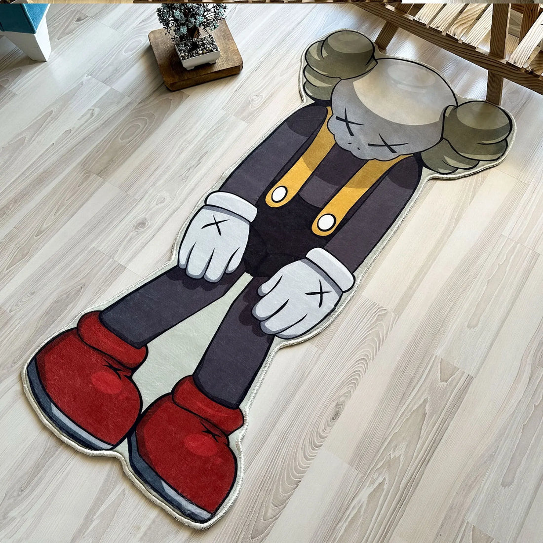 KAWS Figure Rug, Streetwear Hypebeast Decorative Carpet