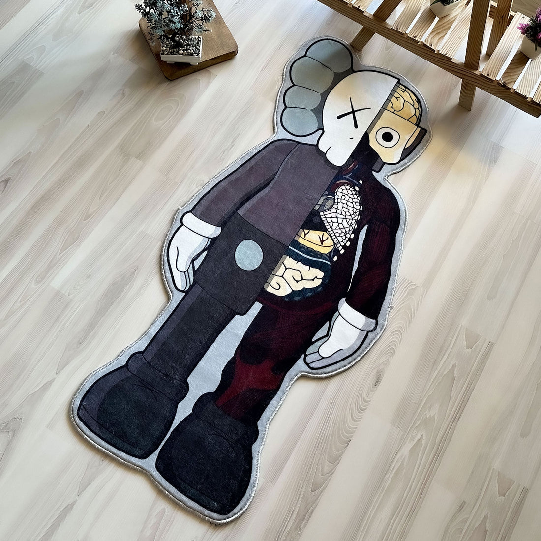 KAWS Figure Street Art-Inspired Soft Rug