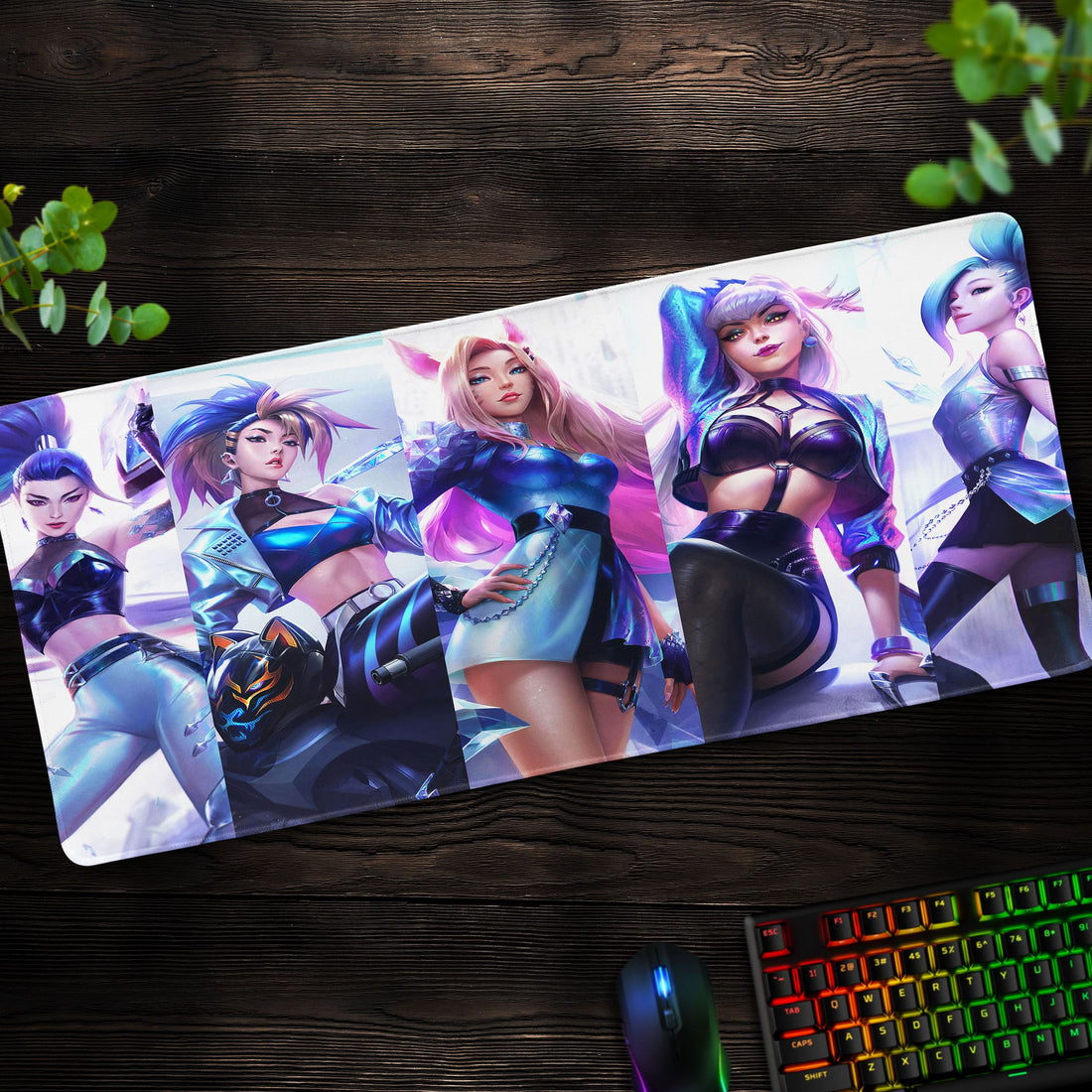 K/DA Pop Stars Desk Mat, League of Legends K-Pop Mouse Pad - Cocoon Markt