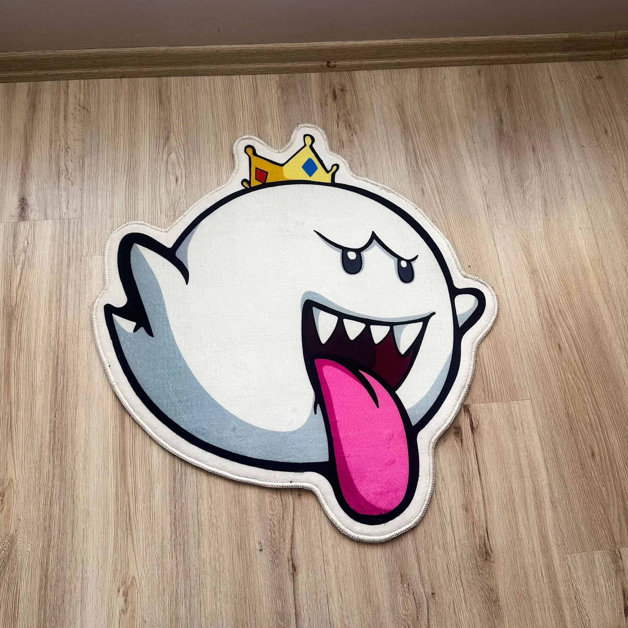 King Boo Super Mario Character Rug, Arcade Game Carpet