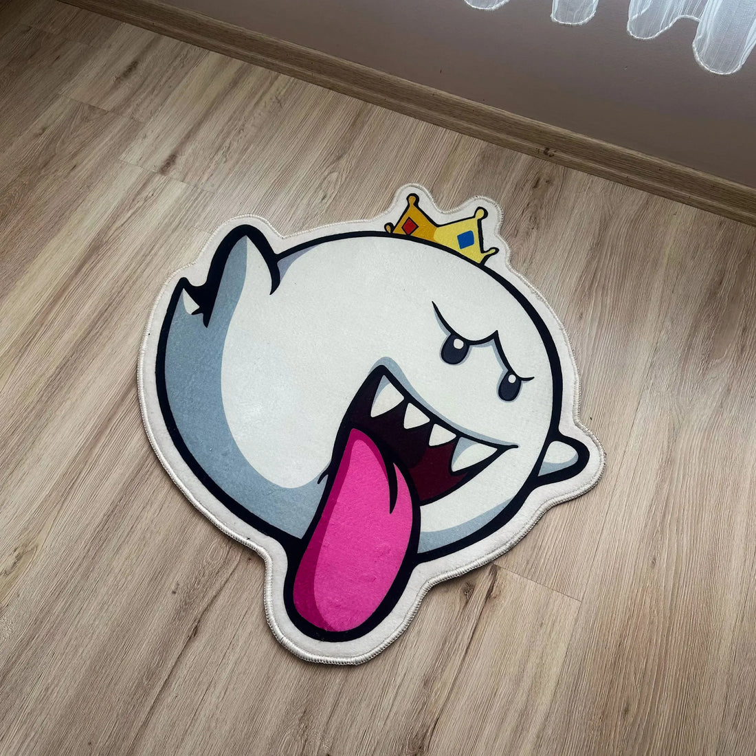 King Boo Super Mario Character Rug, Arcade Game Carpet