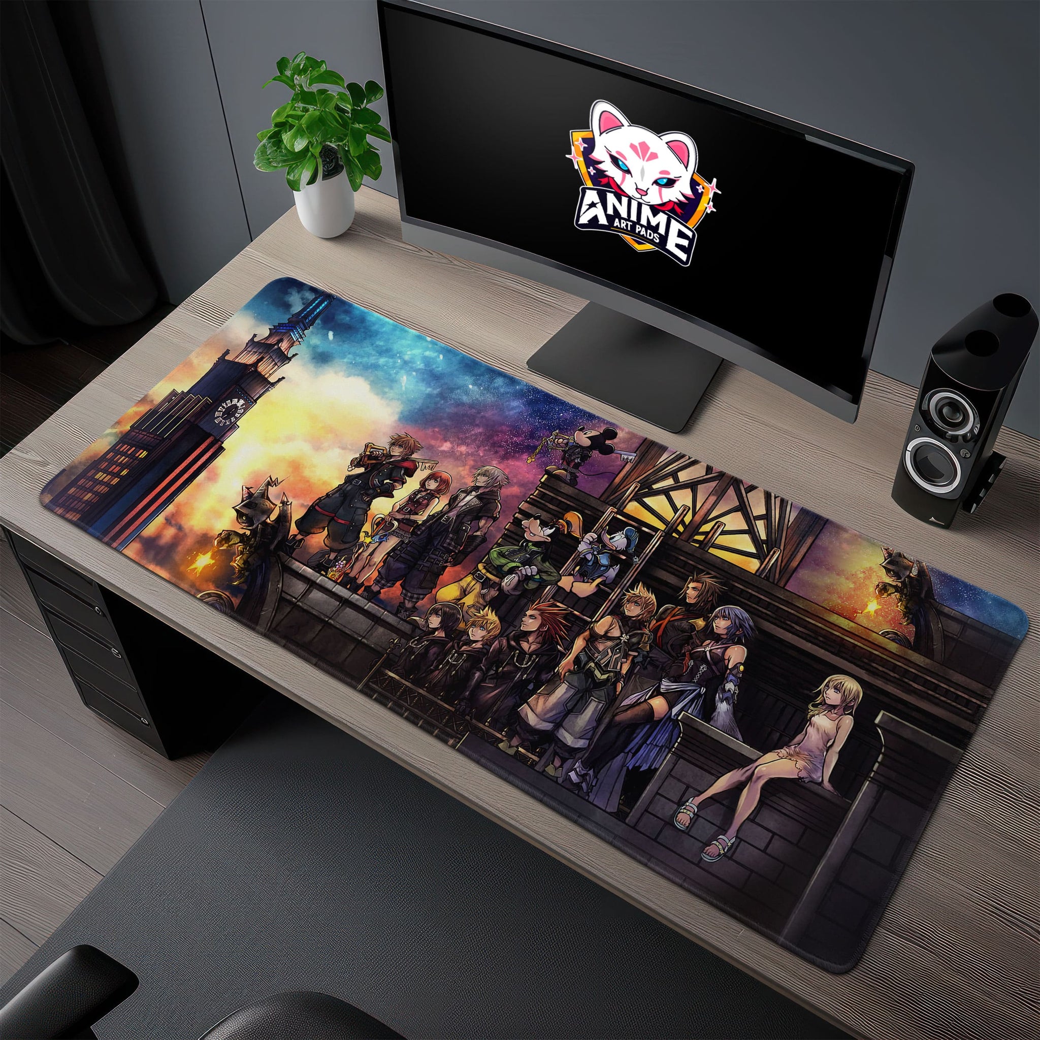 Kingdom Hearts Desk Mat, Twilight Town Mouse Pad