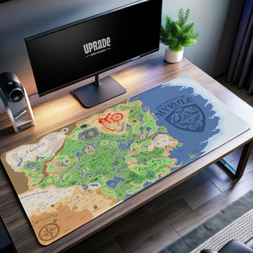 The Legend of Zelda Hyrule Map Desk Mat, Adventure Mouse Pad