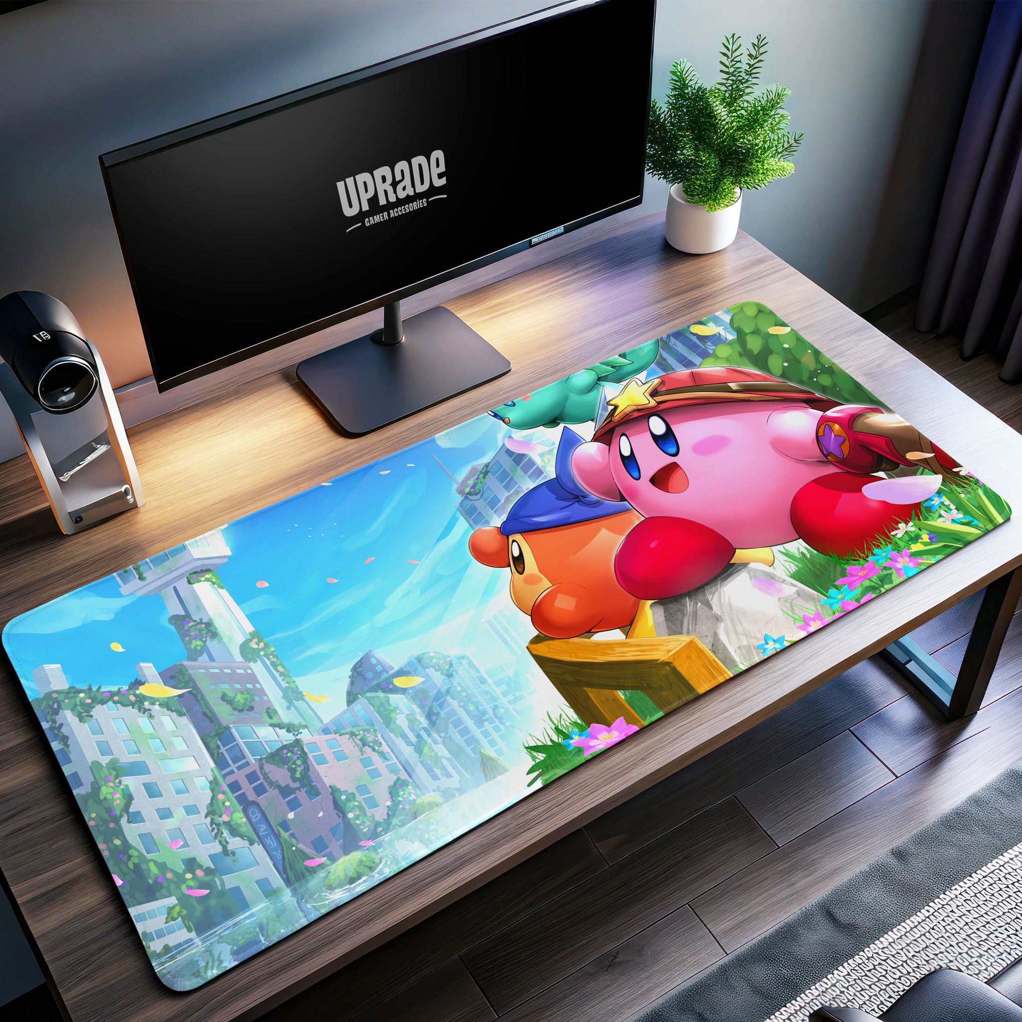 Kirby Forgotten Land Desk Mat, Adventure Mouse Pad