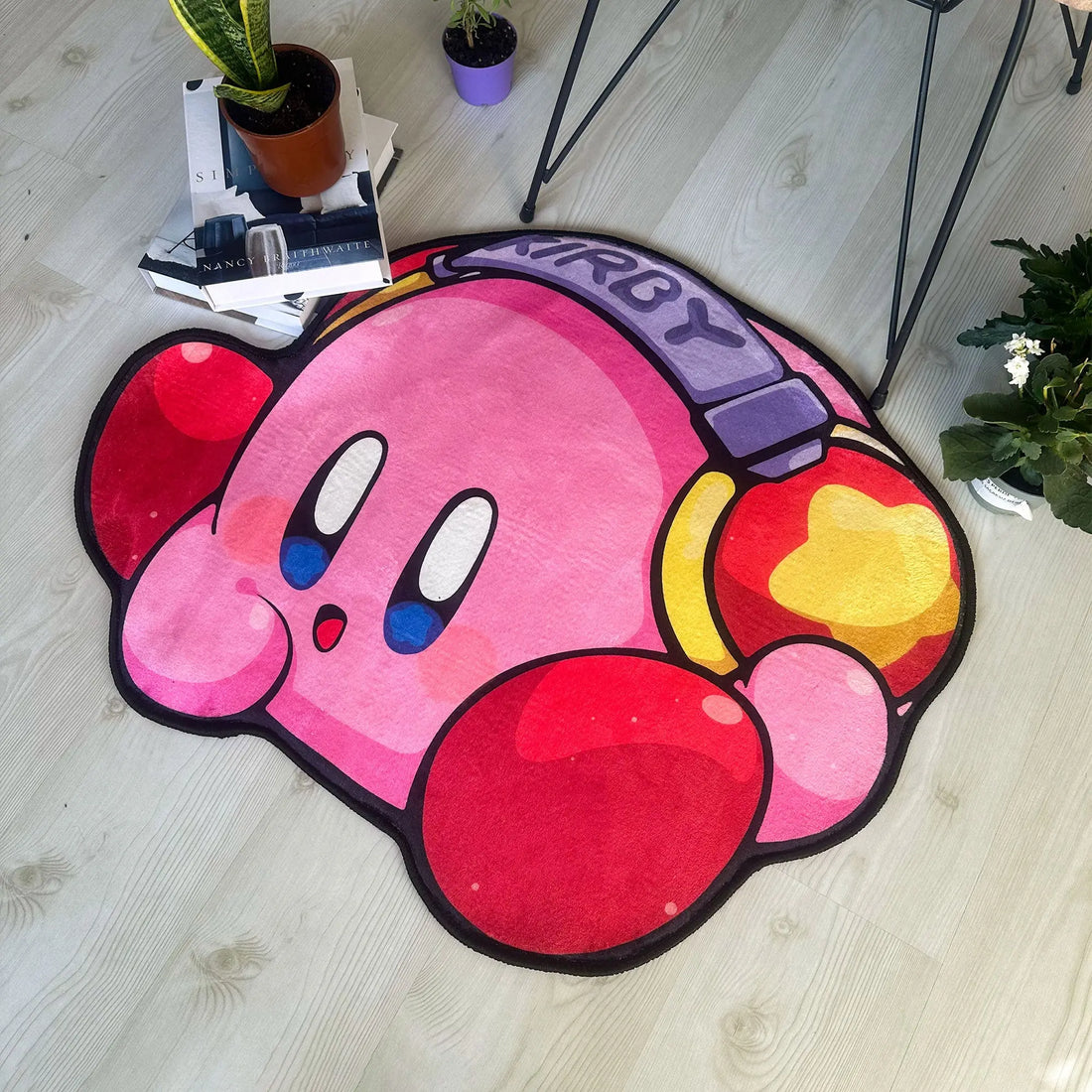 Kirby Gamer Rug, Soft Carpet for Gaming Rooms