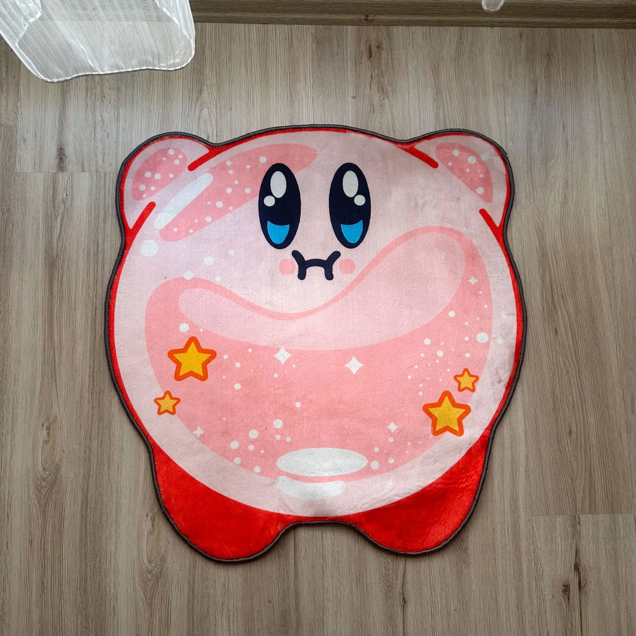 Kirby Kawaii Rug, Anime-Inspired Plush Carpet