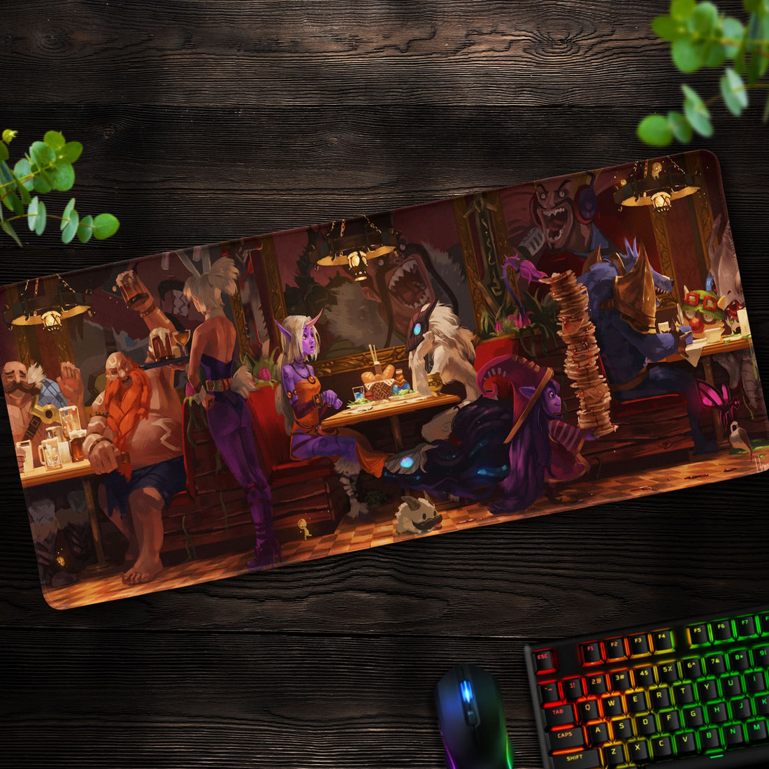 League of Legends Champions Café Desk Mat, Gaming Mouse Pad - Cocoon Markt