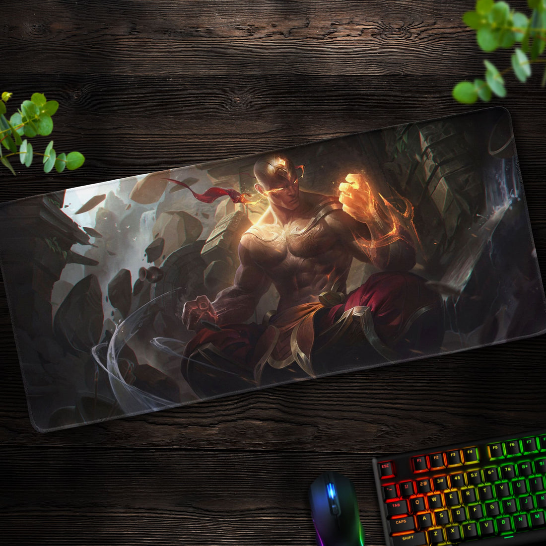 Lee Sin Desk Mat, League of Legends Mouse Pad - Cocoon Markt