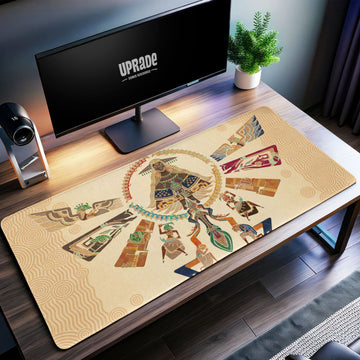 Zelda Ancient Tapestry Desk Mat, Hyrule Art Mouse Pad