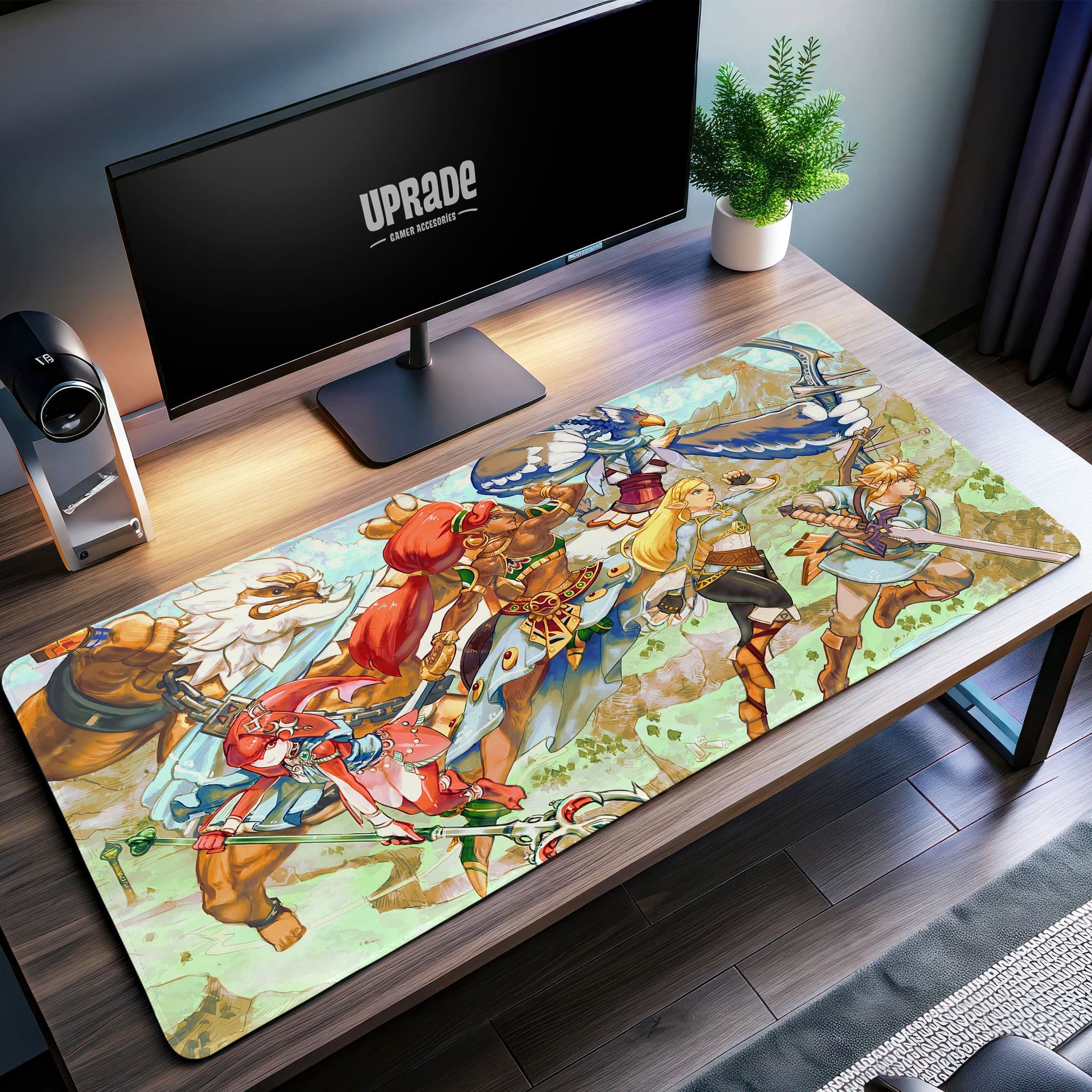 Champion’s Alliance Desk Mat, Zelda Breath of the Wild Mouse Pad