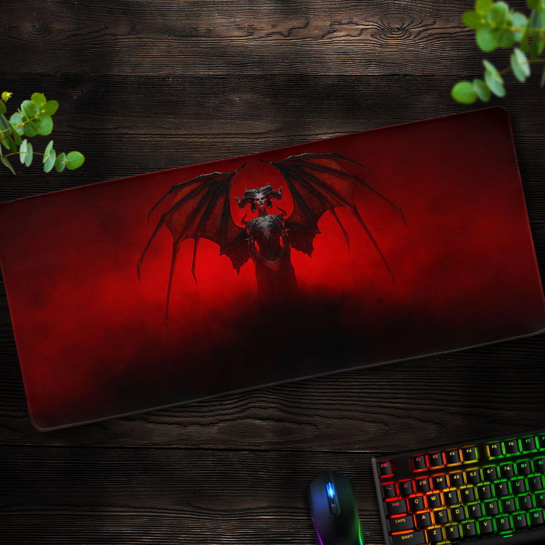 Lilith Rising Desk Mat, Diablo Iconic Mouse Pad