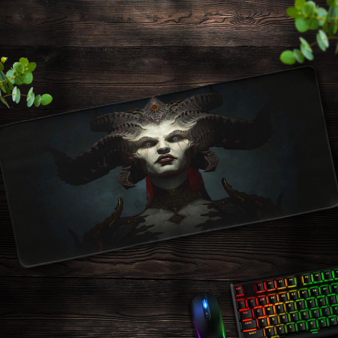 Lilith Dark Majesty Desk Mat, Diablo IV Iconic Mouse Pad